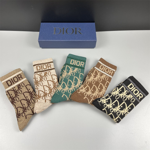 【5 Pairs Boxer】DIOR Socks