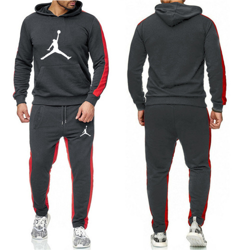 Jordan【7 Color】Pure Cotton Printed Tracksuits Hoodie + Pants Asian Size S-3XL