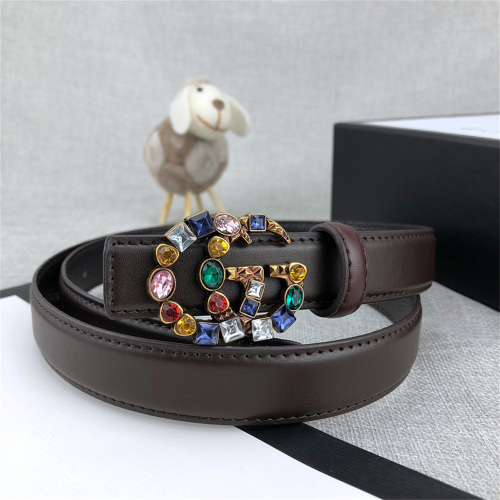 【2.4 CM】GUCCI【2 Colors】Belt Optional Box High-Quality Cowhide Material