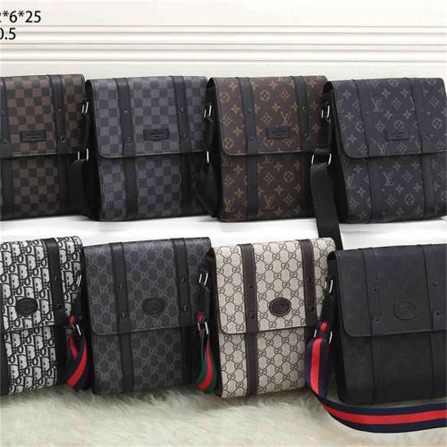 LV GUCCI DIOR Men's Messenger Bag Optional Box
