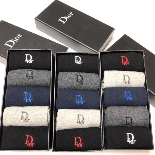 【5 Pairs Boxer】DIOR Socks