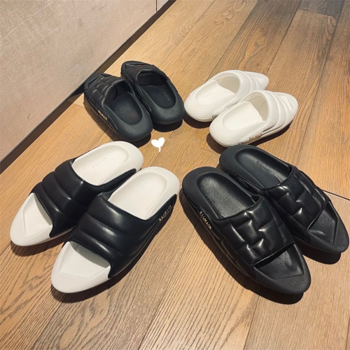 BALMAIN Slip-On Slippers With Box