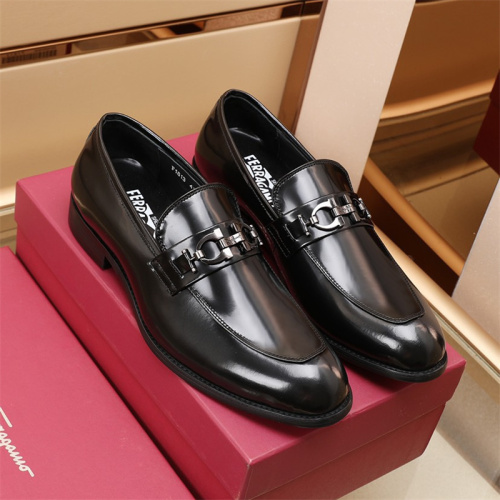 Ferragamo【2 Colors】Dress Shoes Top Quality With Box