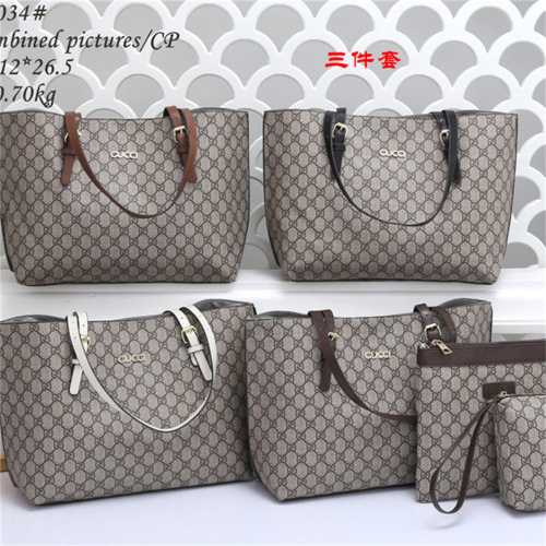【33*12*27CM】GUCCI Tote + Clutch Bag +Coin Purse Optional Gift Box