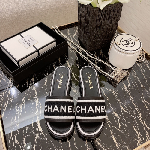 US【5-8.5】CHANEL Women's Low-Heel Slippers With Box
