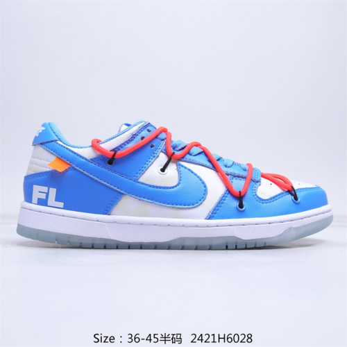 【Off-White】2 Color SB Dunk Low Size: 36-45 With Box