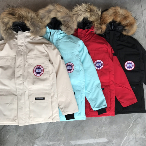Canada Goose 8 Color Embroidery Down Jacket Raccoon Fur Collar Top quality Size XS-2XL xyz21091887