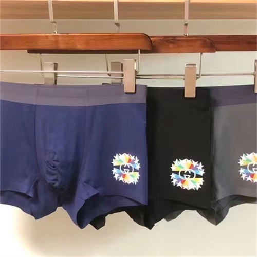 【3pcs Boxer】Gucci Underpants Asian Size: L-3XL