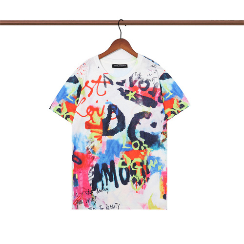 Dolce & Gabbana Print T-shirts Asian Size: S-2XL