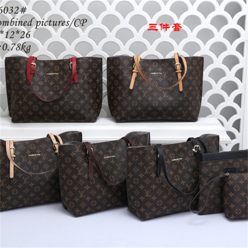 【33*12*27CM】LV Tote + Clutch Bag +Coin Purse Optional Gift Box