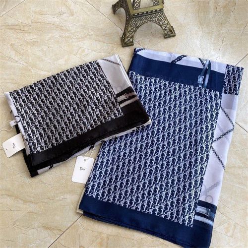 DIOR【2 Color】Silk Scarf Size: 180*90CM Optional Box