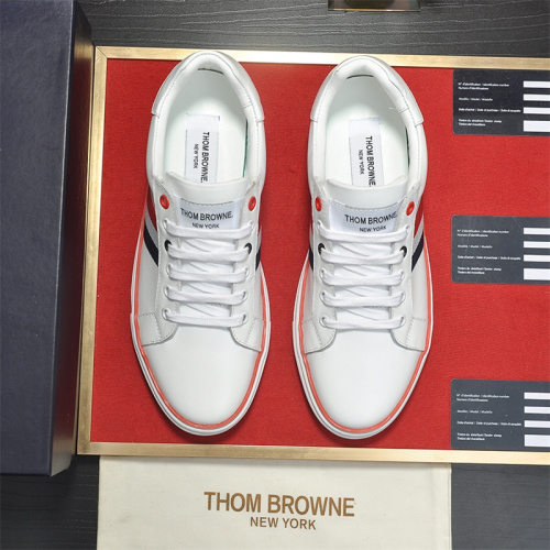 THOM BROWNE【2 Colors】Flat Casual Shoes Top Quality With Box