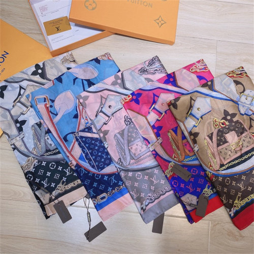 LV【5 Color】Silk Scarf Size: 180*90CM Optional Box