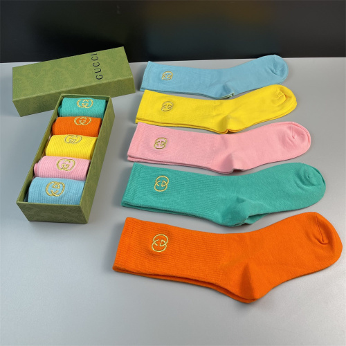 【5 Pairs Boxer】GUCCI Socks