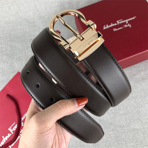 【2.4 CM】Ferragamo【6 Colors】Belt Optional Box High-Quality Cowhide Material