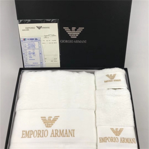 Armani【6 Color】Bath Towel Set High Quality With Box