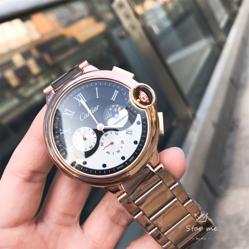 Size【42MM】Cartier【Ballon Bleu】Quartz-Battery Watches Optional Strap Material