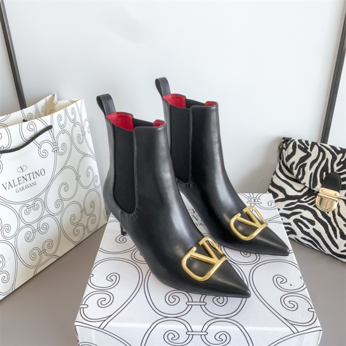 VALENTINO【1 Color】8CM High Heel Boots Size: 35-40 With Box