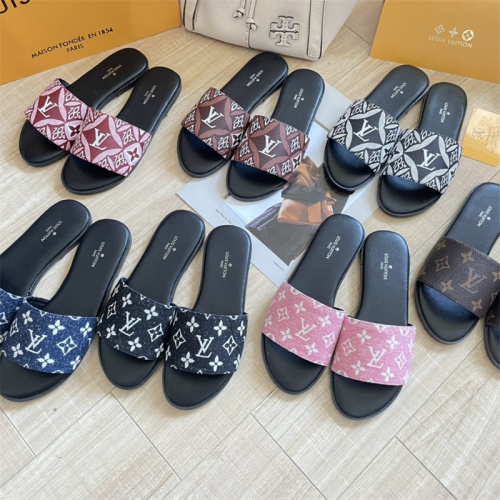 LV Women's Slippers With Box