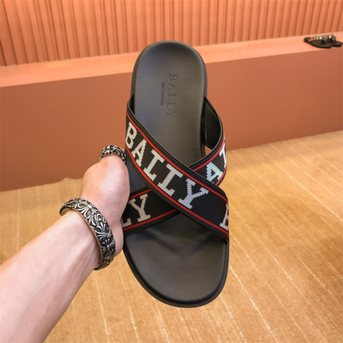 (US 5.5-10) BALLY Men's Slippers Top Quality With Box