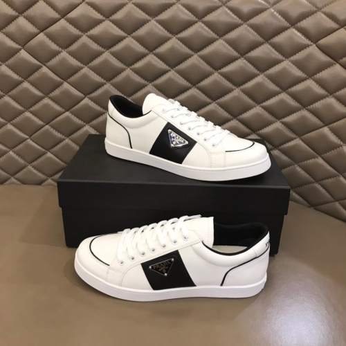 (US 5.5-10) PRADA Lace-Up Casual Shoes Top Quality With Box