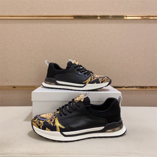 (US 5.5-10) VERSACE Men's Fashion Sneakers Top Quality With Box