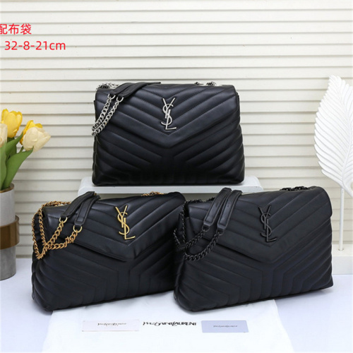 YSL Women's Flap Bag Optional  Box Size: 32*8*21cm