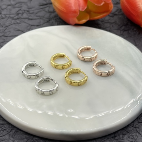 Cartier Unisex Earrings Optional Box