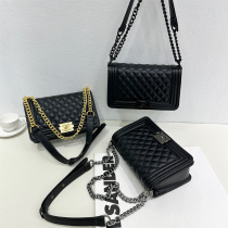 CHANEL Granular Pattern Women's Flap Bag Optional Box Size: 26*8*17CM