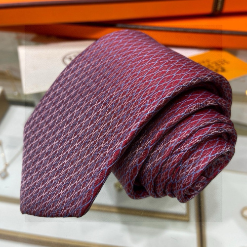 HERMES Jacquard Silk Tie Optional Box