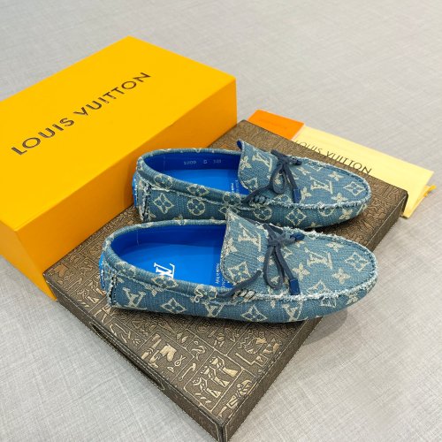 LV Men's Moccasins Top Quality Optional Box