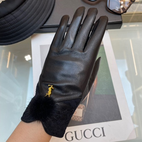 YSL Women's Glove Sheepskin