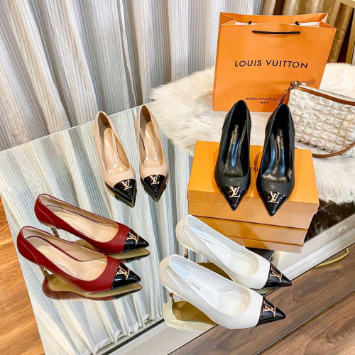 LV Women's 8CM High Heels Dress Shoes