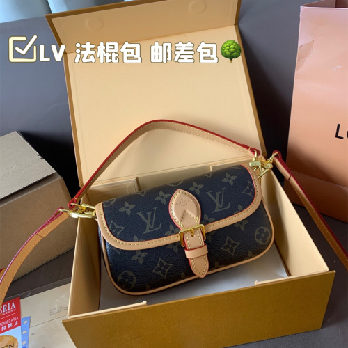 LV Women's Mini Messenger Baguette Bag Top-Handle Bag Crossbody Bag