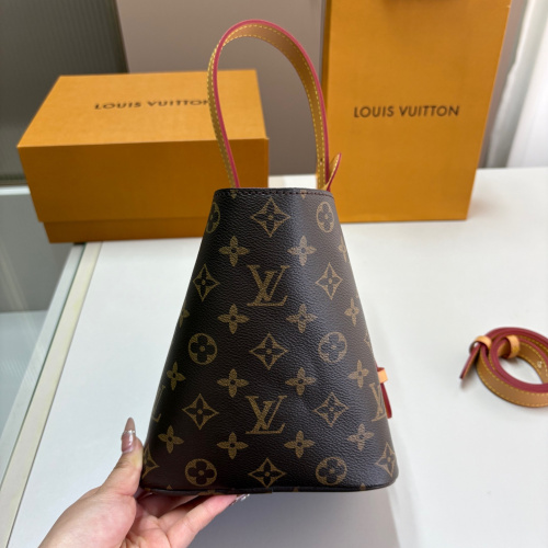 LV with chip Women's Mini Bucket Bag Top-Handle Bag Crossbody Bag
