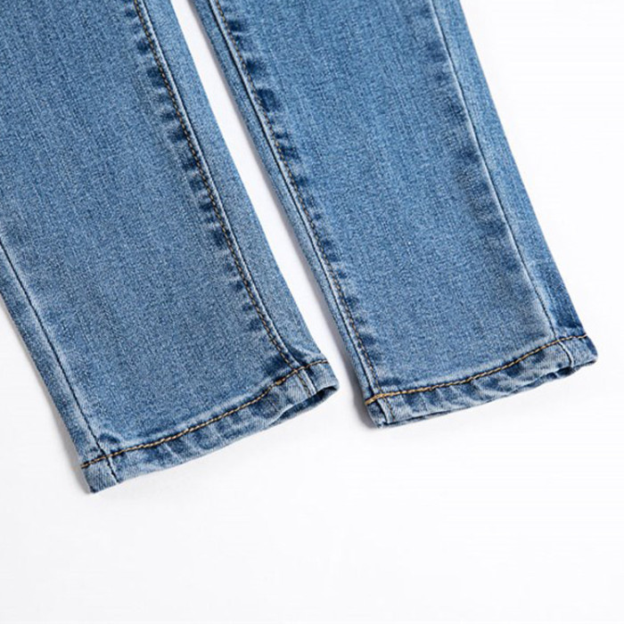 Xhill Custom european fashion jeans female denim pants 3 color women high waist skinny jeans