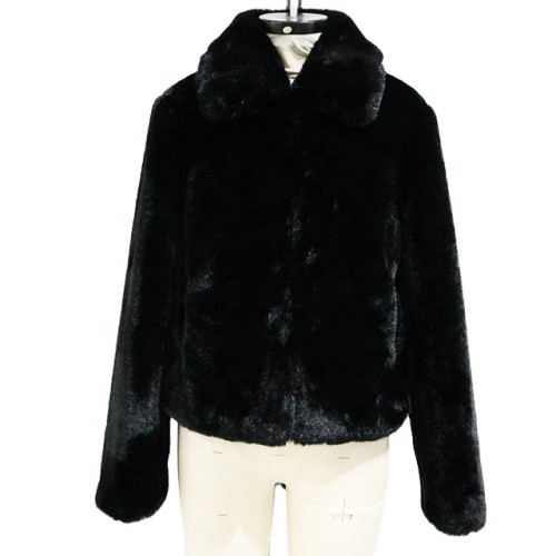 Xhill Factory Hot Sale New Fashion Ladies Spring Fox Ladies Faux Fur Woman Coat
