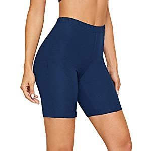 Xhill Women Shorts Low Waisted Butter Solid Color Workout Biker Shorts 1/2  Gym Shorts For Women Custom Womens Gym For Ladies Solid