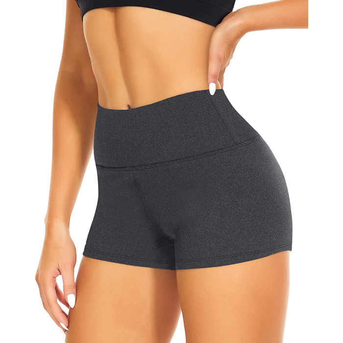 Xhill Wholesale Women High Waist Running Polyester Athletic Yoga Custom Biker Booty Gym Shorts
