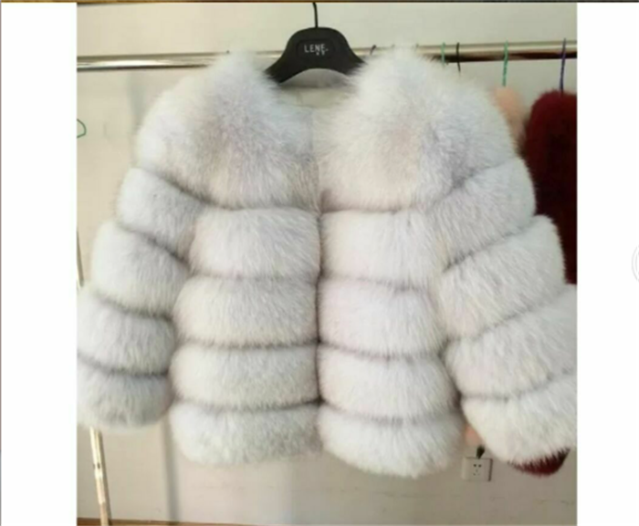 Xhill 2020 New Style Winter Fur Coat Women Faux Fox Fur Jacket Custom Short Fashion Fake Fur Coat Outwear