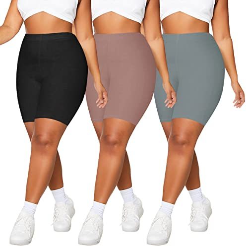Xhill Women Shorts Low Waisted Butter Solid Color Workout Biker Shorts 1/2  Gym Shorts For Women Custom Womens Gym For Ladies Solid