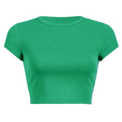 Xhill 2023 Summer Baby Tee Y2k Crop tops Tee Shirt Sexy Thin Blank shirt For Woman 100% Cotton Breathable High Quality plain T-shirt