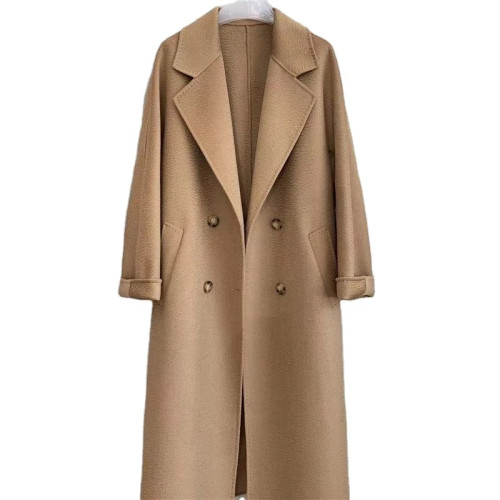 Xhill Wholesale Premium Quality Explosive Winter Women's Cotton Coat Slim Mid-Length Hot Sale Women's Wool Coat Ladies Coat's 2023
