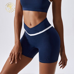 Xhill Custom Summer Women's Athletic Workout Active Cycling Shorts Plus Size Fitness Women's Sports running Gym Yoga Wear Biker Short