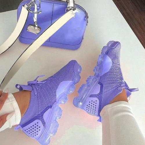 Xhill BUSY GIRL AL5160 2023 new arrivals breathable lace up sneakers women's fashion sneakers purple for women sports shoes