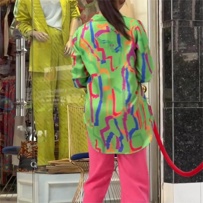 Women Long Sleeve Printed Shirt