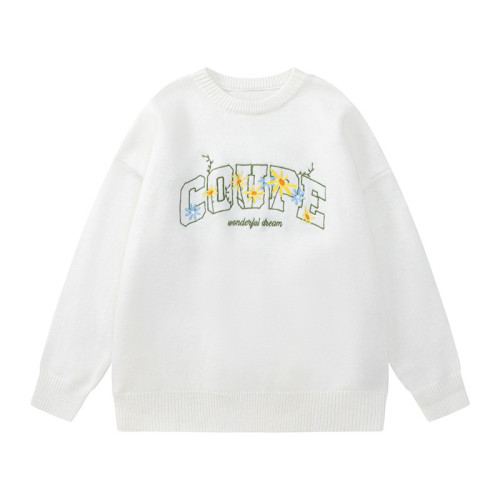 Katie Ermilio White cute style sweater