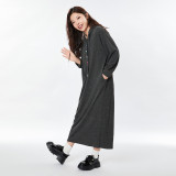Katie Ermilio Grey casual dress
