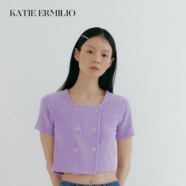 Katie Ermilio Dress purple TOPS