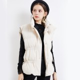 Katie Ermilio Drawstring vest White